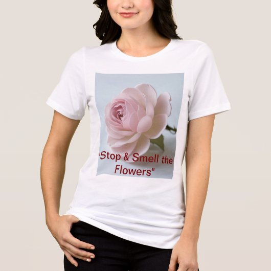 "Human Flower Art T-shirt" Tri-Blend Shirt (Voorkant)