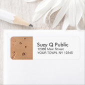 Human Foot print Paw Print Persoonlijke Adresetike Etiket (Insitu)