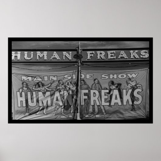 Human Freaks Side Show Poster (Voorkant)