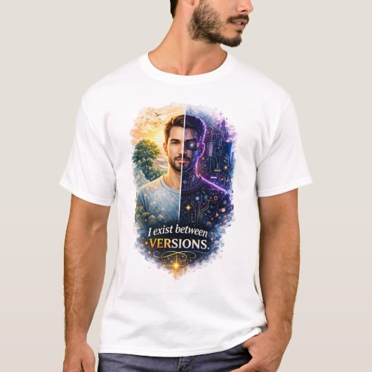 Human Future Identity Transformation Art T-shirt (Voorkant)