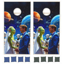 Human Groom & Alien Bride - Sci-Fi Wedding