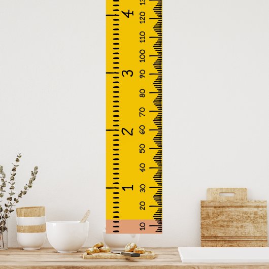 Human Growth Chart-liniaal | Afdrukbare groei Poster (Keuken)