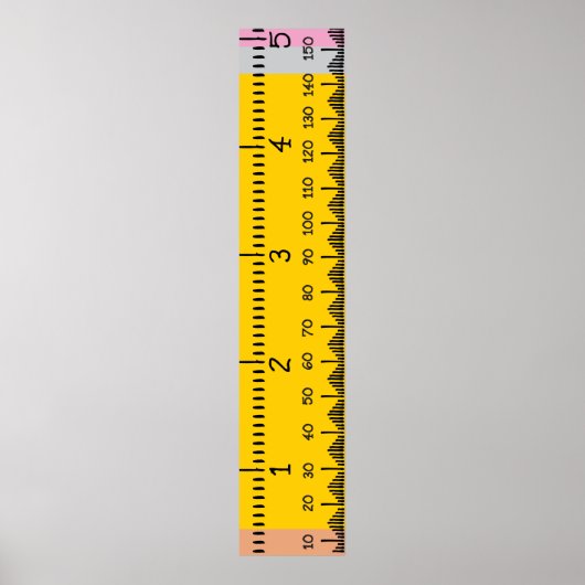 Human Growth Chart-liniaal | Afdrukbare groei Poster (Voorkant)