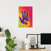 Human Hand Modern Protest Print Poster (Thuiskantoor)
