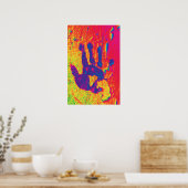 Human Hand Modern Protest Print Poster (Keuken)