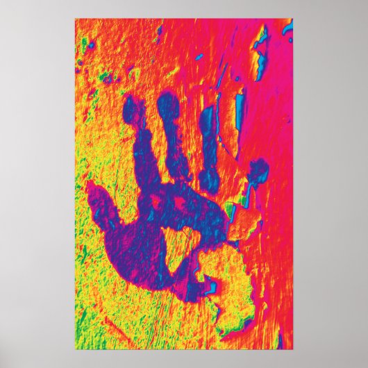 Human Hand Modern Protest Print Poster (Voorkant)