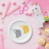 Human Head Gears Papieren Bordje (Feest)