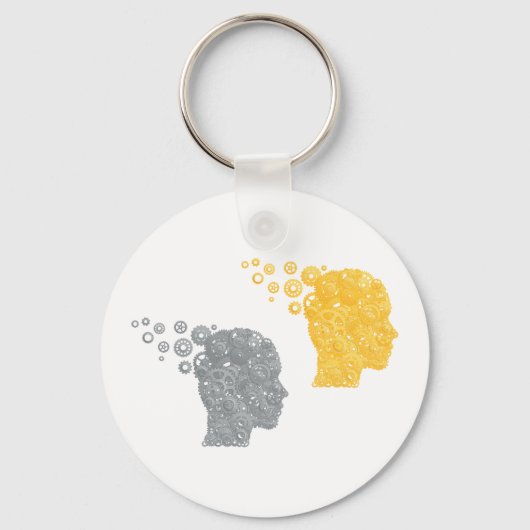 Human Head Gears Sleutelhanger (Voorkant)
