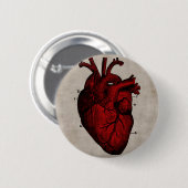 Human Heart Button (Voorkant /achterkant)