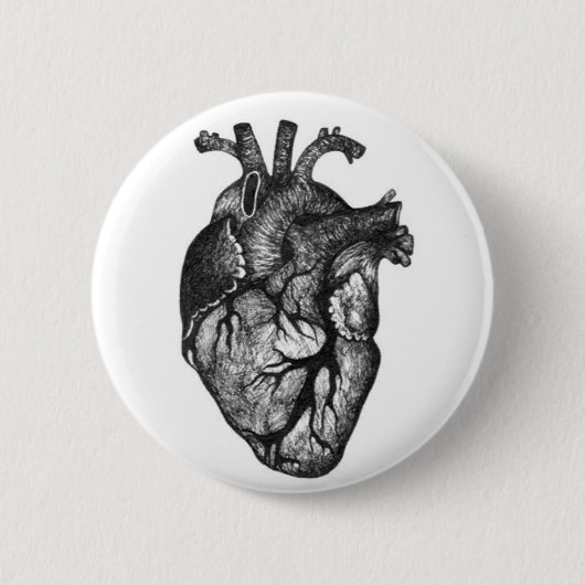 Human Heart Drawing Button (Voorkant)