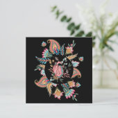 HUMAN HEART FLORAL DESIGN FEESTDAGENKAART (Staand voorkant)