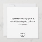 HUMAN HEART FLORAL DESIGN FEESTDAGENKAART (Achterkant)