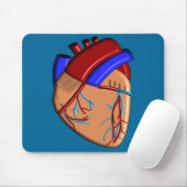 Human Heart iPhone en Electronics Hoesjes Muismat (Met muis)