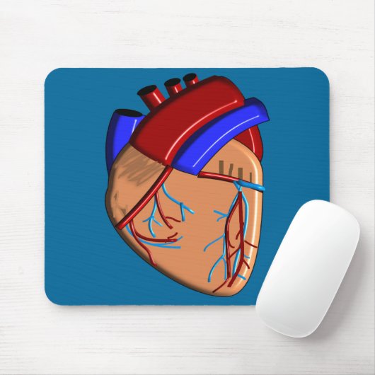 Human Heart iPhone en Electronics Hoesjes Muismat (Met muis)