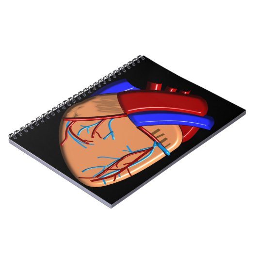 Human Heart iPhone en Electronics Hoesjes Notitieboek (Linkerzijde)