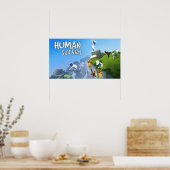 Human Herfst Flat Poster (Keuken)
