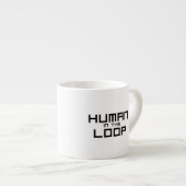 Human in the Loop Minimalist  Espresso Kop (Voorkant rechts)