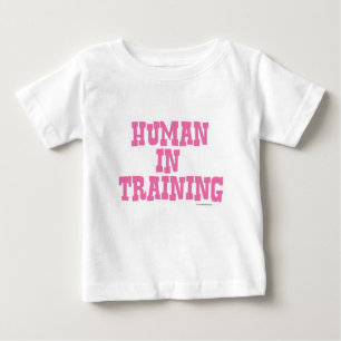 Human in Training Slogan Pink