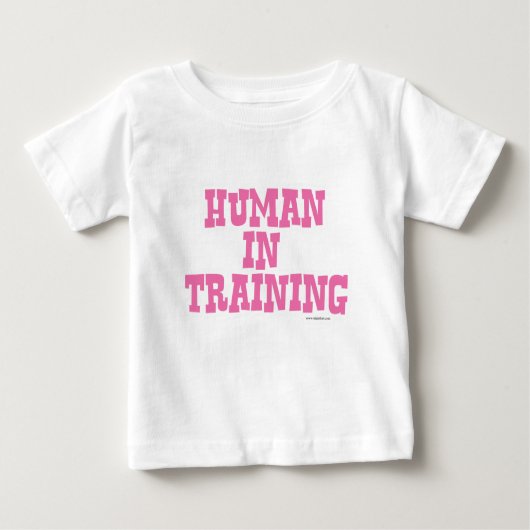 Human in Training Slogan Pink (Voorkant)