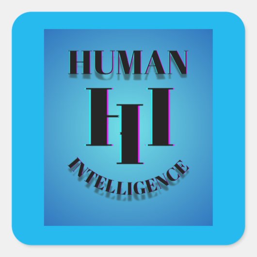 Human Intelligence sticker (Voorkant)