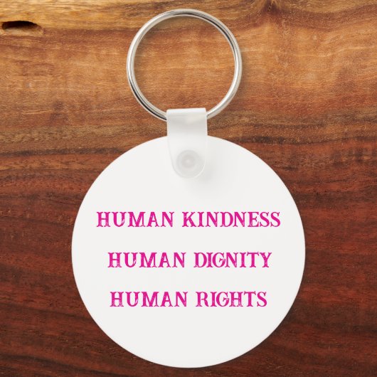 Human Kindness Sleutelhanger (Achterkant)