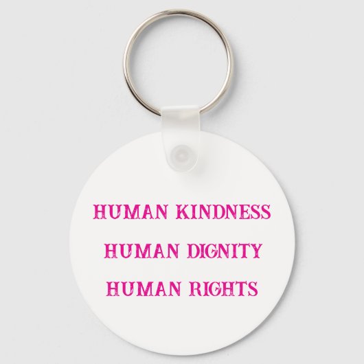 Human Kindness Sleutelhanger (Achterkant)