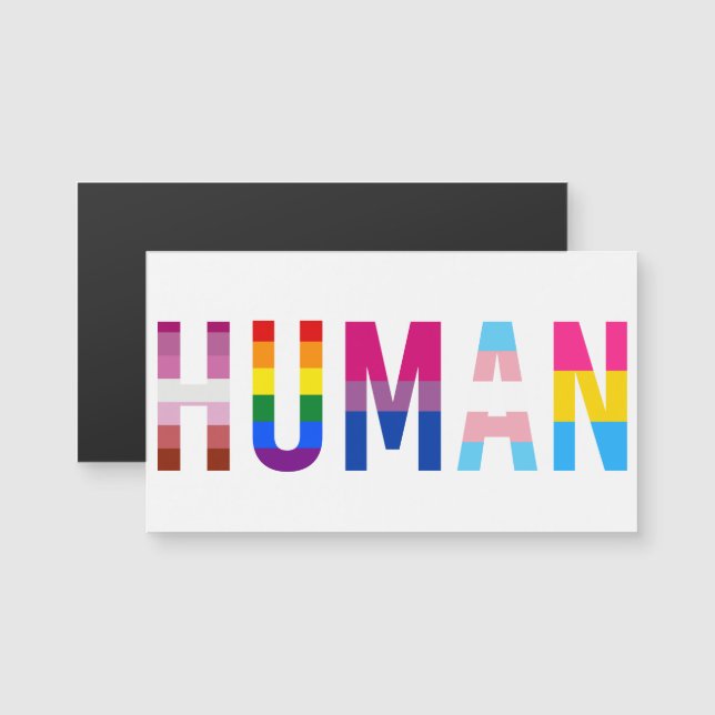 HUMAN LGBT Flag Gay Pride Month Transgender (Voorkant / Achterkant)