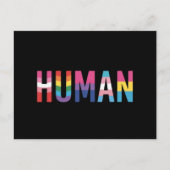 HUMAN LGBT Flag Gay Pride Month Transgender Briefkaart (Voorkant)