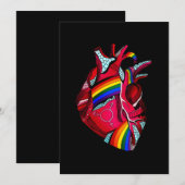 HUMAN LGBT Flag Gay Pride Month Transgender Kaart (Voorkant / Achterkant)