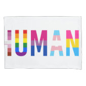 HUMAN LGBT Flag Gay Pride Month Transgender Kussensloop (Voorkant)