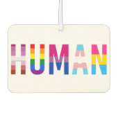 HUMAN LGBT Flag Gay Pride Month Transgender Luchtverfrisser (Voorkant)