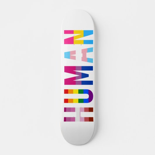 HUMAN LGBT Flag Gay Pride Month Transgender Persoonlijk Skateboard (Voorkant)