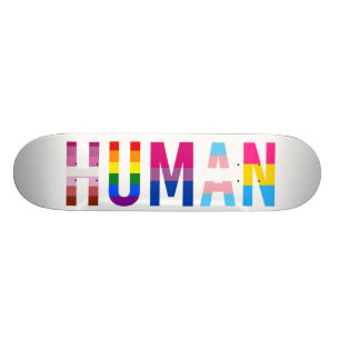 HUMAN LGBT Flag Gay Pride Month Transgender Persoonlijk Skateboard