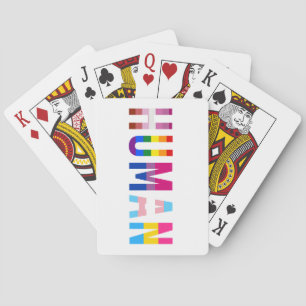 HUMAN LGBT Flag Gay Pride Month Transgender Pokerkaarten