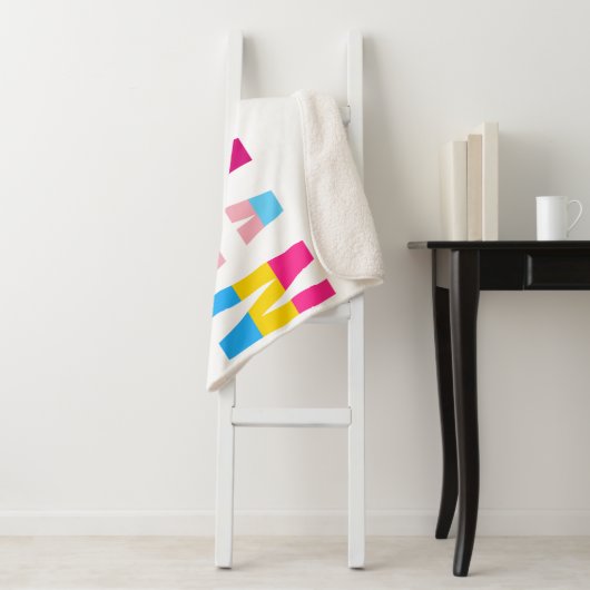 HUMAN LGBT Flag Gay Pride Month Transgender Sherpa Deken (In situ)