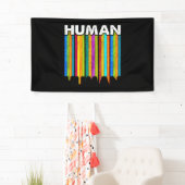 HUMAN LGBT Flag Gay Pride Month Transgender Spandoek (Insitu)