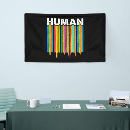 HUMAN LGBT Flag Gay Pride Month Transgender Spandoek (Beurs)
