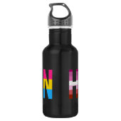 HUMAN LGBT Flag Gay Pride Month Transgender Waterfles (Achterkant)