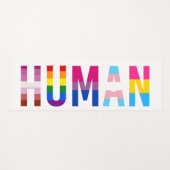 HUMAN LGBT Flag Gay Pride Month Transgender Yogamat (Voorkant (horizontaal))