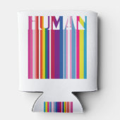 HUMAN LGBT Flag Gay Pride Transgender Rainbow Blikjeskoeler (Achterkant)