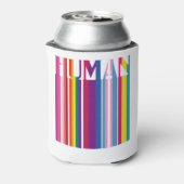 HUMAN LGBT Flag Gay Pride Transgender Rainbow Blikjeskoeler (Blikje Achterkant)