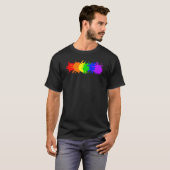 Human LGBT Gay Pride Flag Rainbow Flag T-shirt (Voorkant volledig)