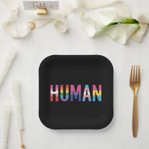 HUMAN LGBT-vlag Gay Pride-maand Transgender  Papieren Bordje