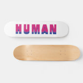 Human LGBTQ Rainbow Bisexual Pride Flag Colors Persoonlijk Skateboard (Horizontaal)