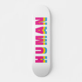 Human LGBTQ Rainbow Pansexual Pride Flag Colors Persoonlijk Skateboard (Voorkant)