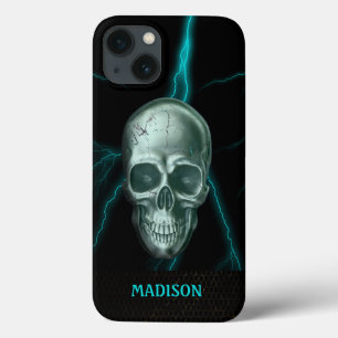 Human Lightning Skull Case-Mate iPhone Case