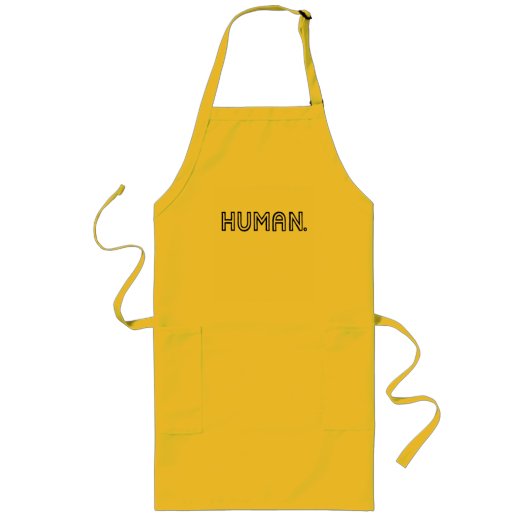 HUMAN. logo T-shirt Lang Schort (Voorkant)