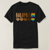 Human Melanin Rainbow LGBT Black History Pride Equ T-shirt (Design voorkant)