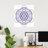 Human Merkaba Energy Field van onze 7 Chakras Poster (Thuiskantoor)