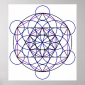 Human Merkaba Energy Field van onze 7 Chakras Poster (Voorkant)